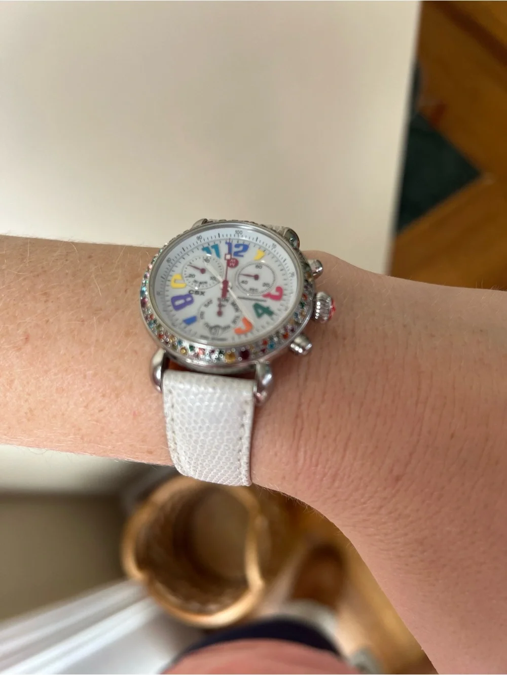 Michel Women's CSX Chronograph MW03M25A1933 Sapphire 104 Gems Very Rare
